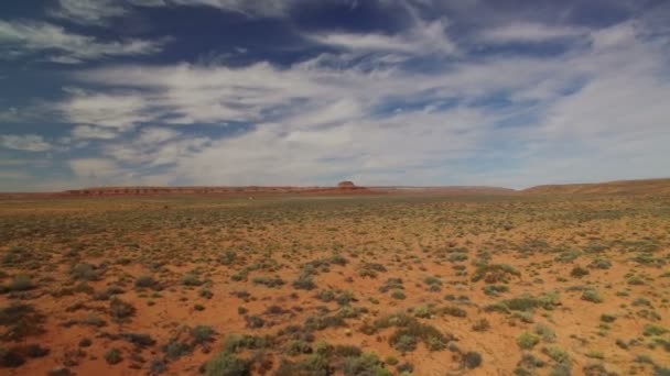 Monument Valley Forrest Gump Point Aerial Shot Highway Nel Deserto — Video Stock