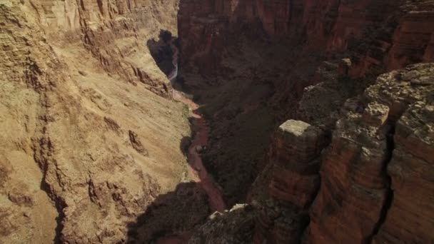 Grand Canyon Luchtfoto Little Colorado River Gorge Navajo Nation Links — Stockvideo