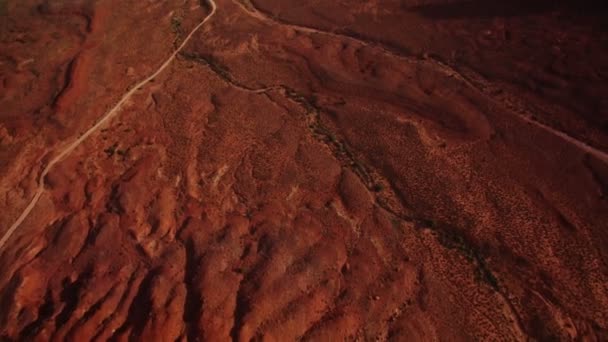 Tal Der Götter Bären Ohren Luftaufnahme Südwest Desert Canyon Usa — Stockvideo