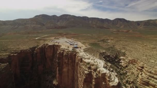 Grand Canyon Aerial Shot Little Colorado River Gorge Navajo Nation — Stock video