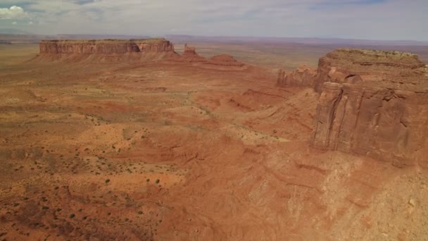 Monument Valley North Side Mesa Buttes South West Desert Usa — Stock video