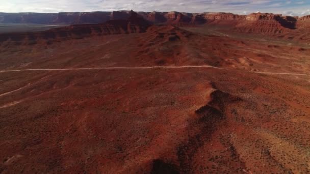 Ursos Orelhas Vale Dos Deuses Cedro Mesa Aerial Shot Southwest — Vídeo de Stock