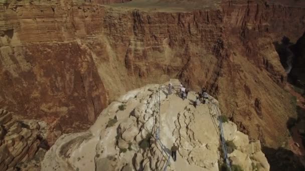 Grand Canyon Luchtfoto Little Colorado River Gorge Navajo Nation Viewpoint — Stockvideo