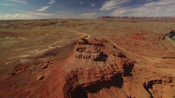 Meksykański Kapelusz Aerial Shot San Juan River Utah Stany Zjednoczone — Wideo stockowe