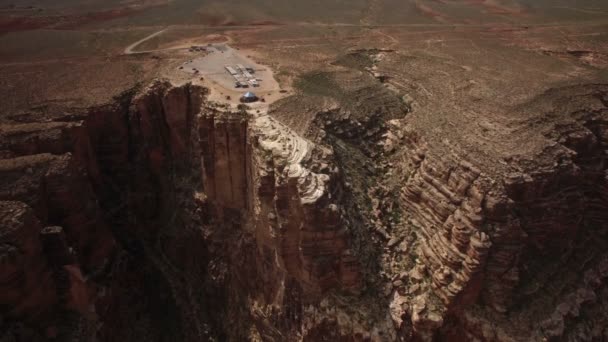 Grand Canyon Aerial Shot Little Colorado River Gorge Navajo Paese — Video Stock