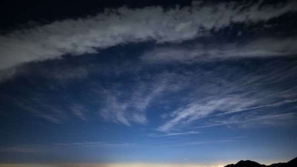 サンガブリエル山脈国立記念碑カリフォルニア州からロサンゼルスの上の星Usaティルトダウン — ストック動画