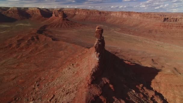 Niedźwiedzie Uszy Dolina Bogów Cedar Mesa Aerial Shot Southwest Desert — Wideo stockowe
