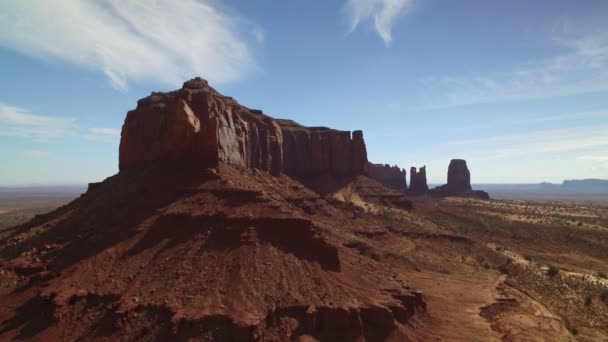Monument Valley Brigham Tomb Butte Southwest Desert Usa Forward Fast – stockvideo