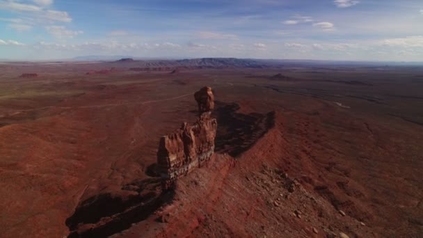 Niedźwiedzie Uszy Dolina Bogów Strzał Powietrza Pustynia Południowo Zachodnia Usa — Wideo stockowe