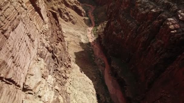 Grand Canyon Luchtfoto Little Colorado River Gorge Navajo Nation Fly — Stockvideo