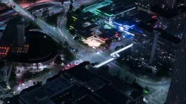 Los Angeles 'ın Hava Saati Hızı Çevre Yolu Çevre Yolu Trafik Eğilimi Kaliforniya ABD