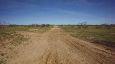 3 Eksenli Sürücü Şablonu Dengeleyici Çöl Yolu 05 Afrika Savanası veya Orta Doğu