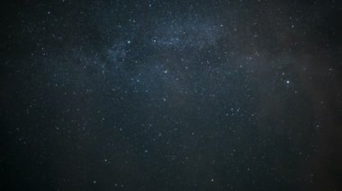 Samanyolu Galaksisi Joshua Tree Ulusal Parkı 'nın üzerinde Kaliforniya Gecesinden Gündoğumuna