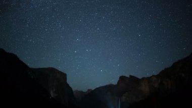 Yosemite Ulusal Parkı Samanyolu Galaksisi Zaman Süratli Tünel Görünümü Kaliforniya ABD