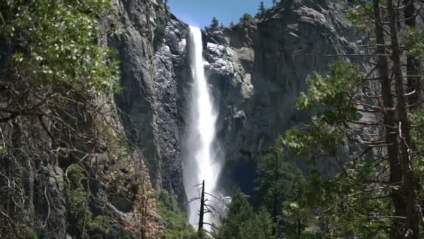 Yosemite National Park Bridalveil Efterår Time Lapse Pan Californien Usa – Stock-video