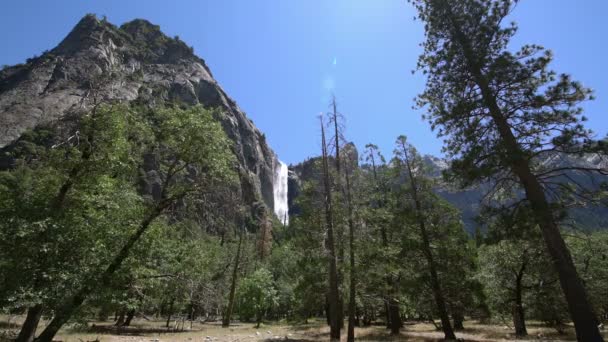 Yosemite National Park Bridalveil Autunno Nella Stagione Primaverile California Usa — Video Stock
