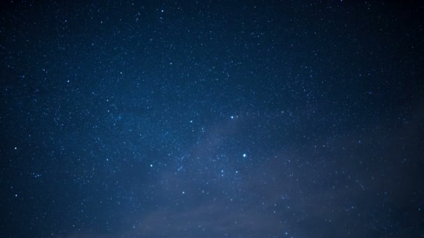 Mléčná Dráha Galaxy Ssets Spring Night Sky Desert Time Lapse — Stock video