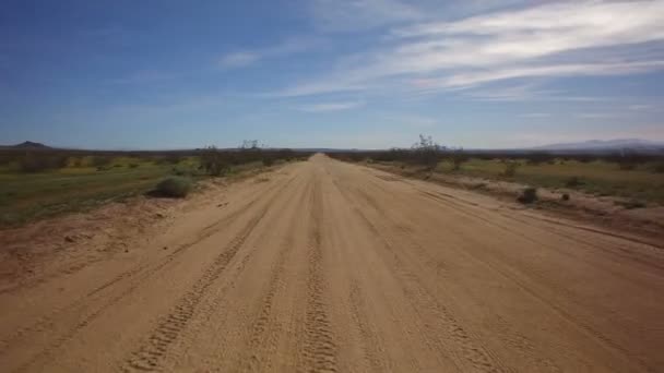 Шаблон Вождения Осями Стабилизатор Пустыни Грязной Дороге Африканская Саванна Ближний — стоковое видео