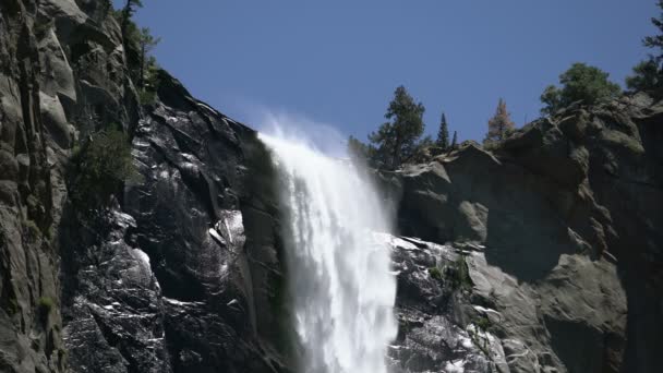 Yosemite National Park Bridalveil Fall Vårsäsongen Kalifornien Usa — Stockvideo