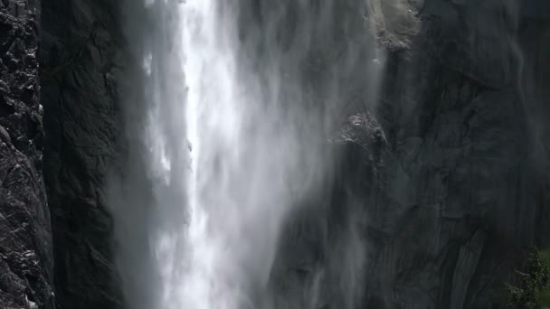 Yosemite National Park Bridalveil Fall Vårsäsongen Kalifornien Usa — Stockvideo