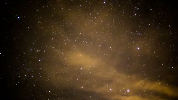移動速度の速い雲による天の川銀河の時間の遅れ — ストック動画