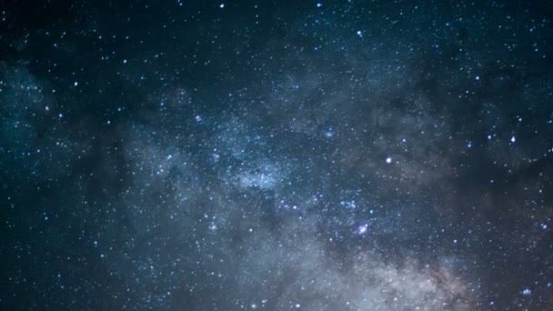 Samanyolu Galaksisi Çekirdeği Gece Yarısı Gökyüzü Gündoğumuna — Stok video