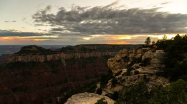 Büyük Kanyon Kuzey Rim Günbatımı Loca Pan 'da Son Zaman Arizona' dan ayrıldı
