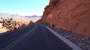 Ateş Vadisi Rocky Kanyonu Otoyolu Şablon 08 Amerikan Güneybatı Nevada ABD