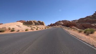 Ateş Vadisi Rocky Kanyonu Otoyolu Şablon 06 Amerika Güneybatı Nevada ABD