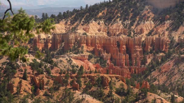 Park Narodowy Bryce Canyon Fairyland Point Hoodoos Formacja Skalna Utah — Wideo stockowe