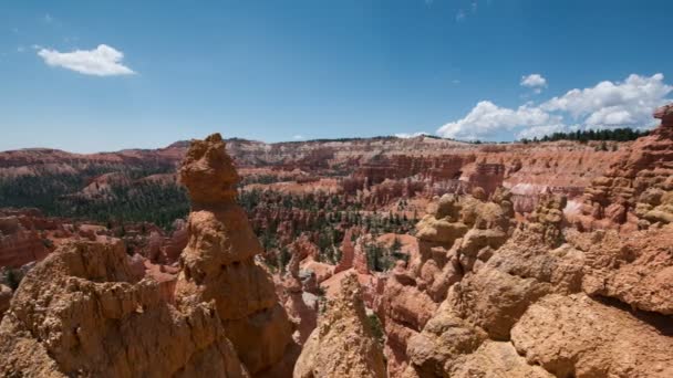 Bryce Canyon National Park Sunrise Point Queens Garden Trail Hoodoos — Stockvideo