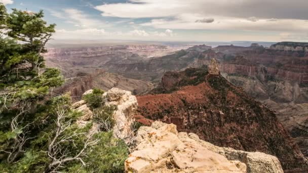 Grand Canyon North Rim Point Imperial Mot East Rim Marble — Stockvideo