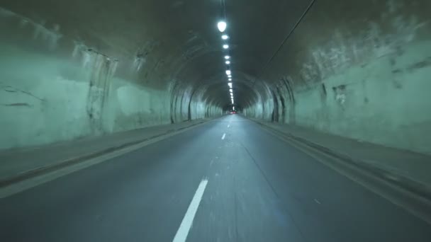 Лос Анжелес Центрі Міста Вуличного Тунелю Веде Шаблон Західний Вхід — стокове відео