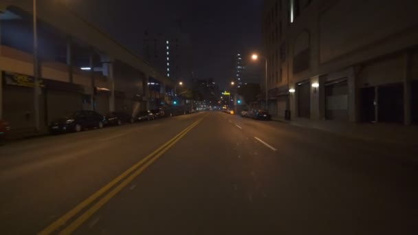 Los Angeles Downtown Ghetto Slam Driving Template Los Angeles — Stock Video