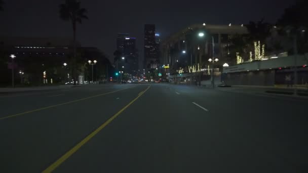 Los Angeles Downtown Grand Ave Szablon Jazdy Sale Muzealne — Wideo stockowe