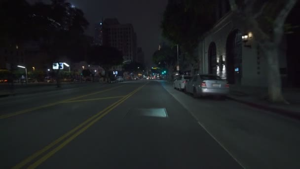 Los Angeles Centre Ville Colline Rue Conduite Modèle Direction Nord — Video