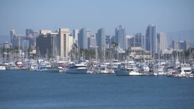 San Diego Gündüz Saati Skyline ve Harbor Island California ABD