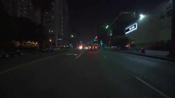 Footage Car Driving Streets Los Angeles Stock Video