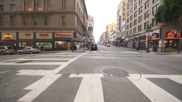 San Francisco Πρότυπο Οδήγησης Union Square Sutter West Δεσμεύεται Στο — Αρχείο Βίντεο