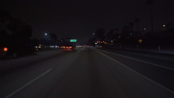 Los Angeles Freeway I10 Driving Template Westbound Arlington — Stock video