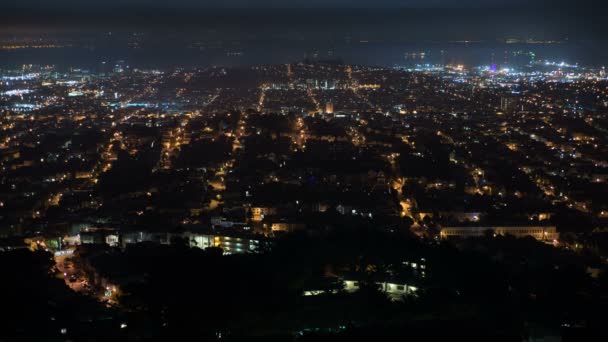 San Francisco Bay Cityscape Grids Time Lapse California Usa — Vídeos de Stock