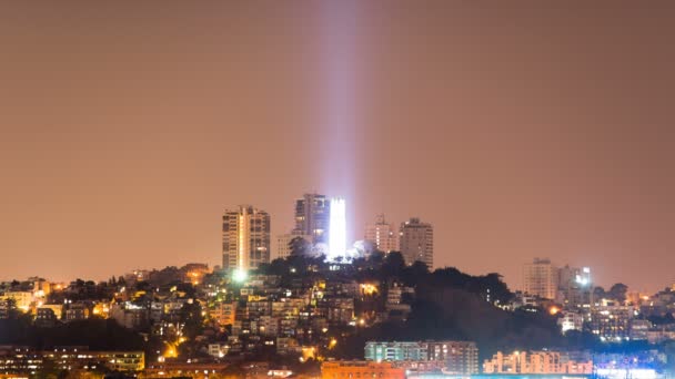 San Francisco Skyline Coit Tower Time Lapse Καλιφόρνια Ηπα — Αρχείο Βίντεο