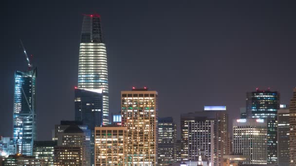 San Francisco Skyline Desde Treasure Island Time Lapse California Usa — Vídeos de Stock