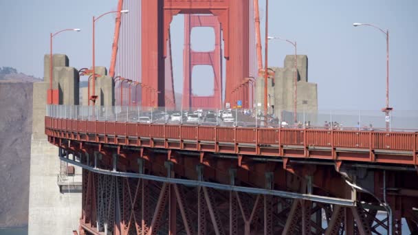 San Francisco Golden Gate Bridge Sunny Day California Usa — Stock Video