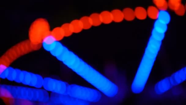 Merry Illuminated Lights Soft Focus Loop — Stock Video