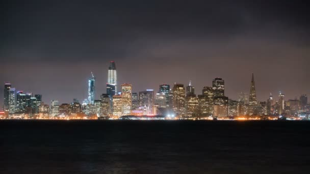 São Francisco Skyline Treasure Island Time Lapse Califórnia Eua — Vídeo de Stock