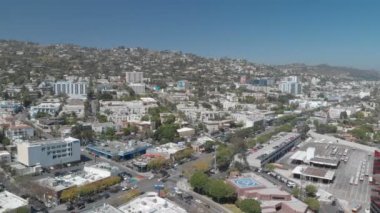 Aerial West Hollywood Gökkuşağı Renk Kavşağı ABD