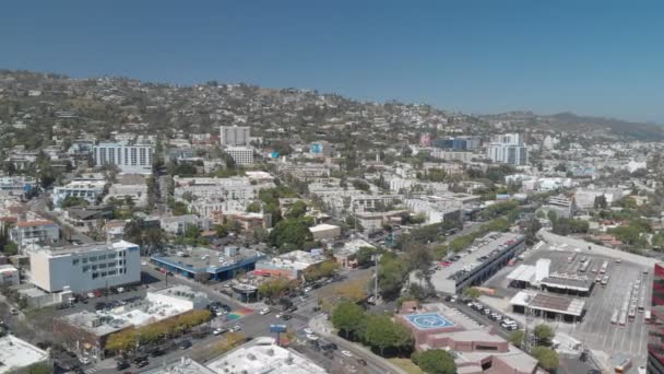 Aerial West Hollywood Tęczowe Skrzyżowanie Kolorów Kalifornia Usa — Wideo stockowe