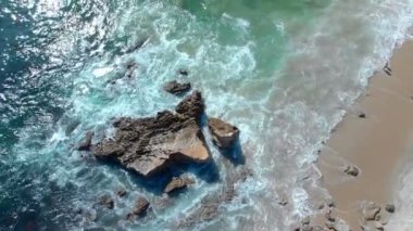 Laguna Sahili 'nin Havadan Görünümü Rocky Sahili Kaliforniya