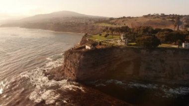 Aerial Shot of Coastal San Pedro and Port of Los Angeles Rotate Left California USA